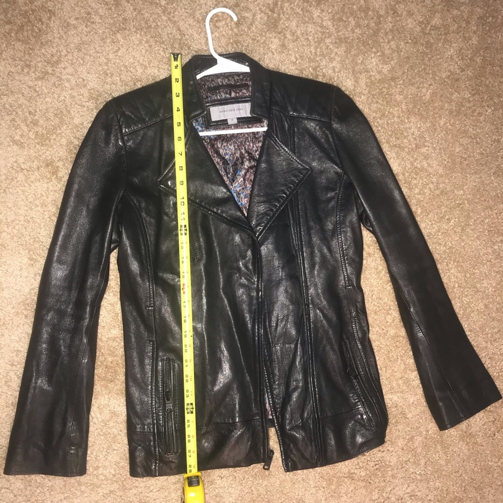 Marc New York Leather Moto Zip Jacket
